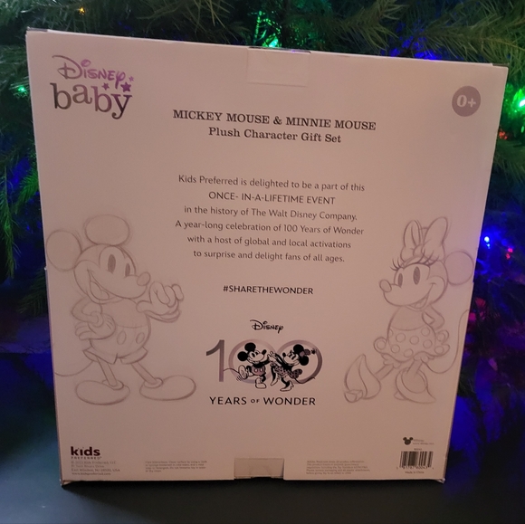 Disney Baby Mickey & Minnie Mouse 2 Piece Plush Character Gift Set. New in Box. - Picture 2 of 8